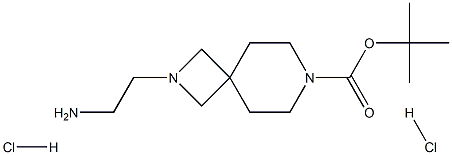 tert-butyl 2-(2-aminoethyl)-2,7-diazaspiro[3.5]nonane-7-carboxylate dihydrochloride Structure