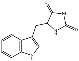 5-(1H-Indol-3-ylmethyl)imidazolidine-2,4-dione 구조식 이미지