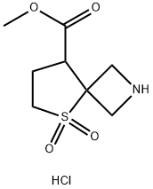 Methyl 5-Thia-2-Azaspiro[3.4]Octane-8-Carboxylate 5,5-Dioxide Hydrochloride Structure