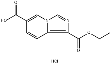 1-(ethoxycarbonyl)imidazo[1,5-a]pyridine-6-carboxylic acid hydrochloride* Structure