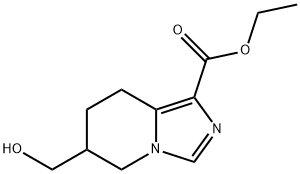 ethyl6-(hydroxymethyl)-5,6,7,8-tetrahydroimidazo[1,5-a]pyridine-1-carboxylate* Structure