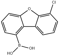 Boronic acid, B-(6-chloro-1-dibenzofuranyl)- 구조식 이미지