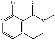 2-Bromo-4-ethyl-pyridine-3-carboxylic acid methyl ester Structure
