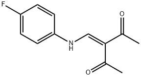 3-[(4-FLUOROANILINO)METHYLIDENE]PENTANE-2,4-DIONE Structure