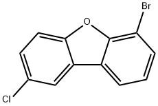 Dibenzofuran, 6-bromo-2-chloro- Structure