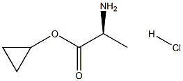 (S)-Cyclopropyl 2-aminopropanoate hydrochloride Structure