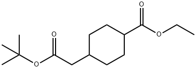 에틸4-(2-tert-부톡시-2-옥소에틸)사이클로헥산카복실레이트 구조식 이미지