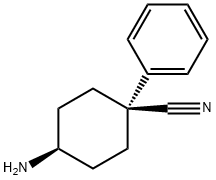 Cyclohexanecarbonitrile, 4-amino-1-phenyl-,cis- 구조식 이미지