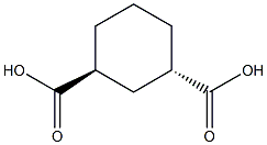 (1S,3S)-cyclohexane-1,3-dicarboxylic acid Structure