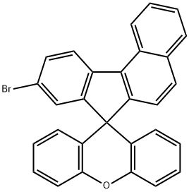 9-bromospiro[benzo[c]fluorene-7,9'-xanthene] 구조식 이미지