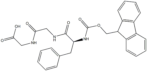 N-[(9H-Fluoren-9-ylmethoxy)carbonyl]-L-phenylalanylglycylglycine Structure
