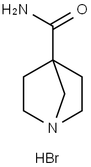 4-Carbamoyl-1-Azabicyclo[2.2.1]Heptan-1-Ium Bromide* Structure