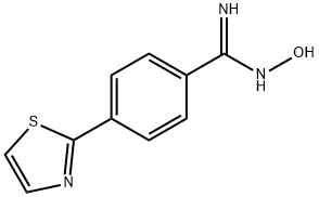 N-Hydroxy-4-thiazol-2-yl-benzamidine Structure