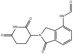 Formamide, N-[2-(2,6-dioxo-3-piperidinyl)-2,3-dihydro-1-oxo-1H-isoindol-4-yl]- Structure