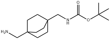 tert-butyl N-{[4-(aminomethyl)bicyclo[2.2.2]octan-1-yl]methyl}carbamate Structure