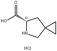 (6S)-5-azaspiro[2.4]heptane-6-carboxylic acid hydrochloride Structure