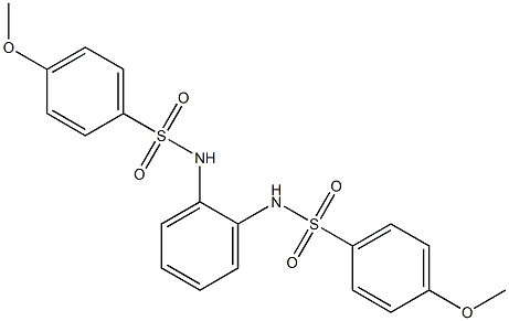 4-methoxy-N-(2-{[(4-methoxyphenyl)sulfonyl]amino}phenyl)benzenesulfonamide 구조식 이미지