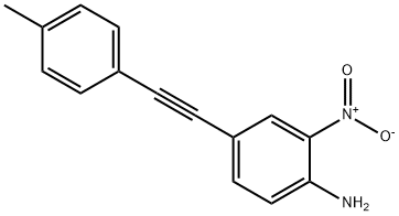 2-nitro-4-(p-tolylethynyl)aniline Structure