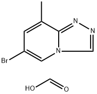 6-bromo-8-methyl-[1,2,4]triazolo[4,3-a]pyridine formate* 구조식 이미지