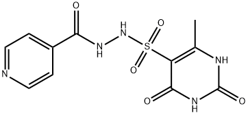 4-Pyridinecarboxylic acid, 2-[(1,2,3,4-tetrahydro-6-methyl-2,4-dioxo-5-pyrimidinyl)sulfonyl]hydrazide Structure