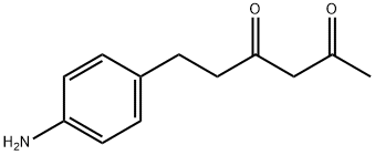 6-(4-aminophenyl)hexane-2,4-dione Structure