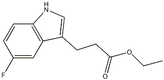 Ethyl 3-(5-Fluoro-3-indolyl)propanoate 구조식 이미지