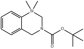 tert-Butyl 1,1-dimethyl-1,2-dihydrobenzo[d][1,3]azasiline-3(4H)-carboxylate 구조식 이미지
