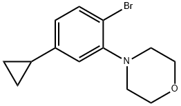 4-(2-bromo-5-cyclopropylphenyl)morpholine Structure