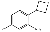 5-bromo-2-(oxetan-3-yl)aniline 구조식 이미지