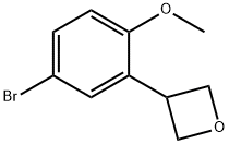 3-(5-bromo-2-methoxyphenyl)oxetane Structure