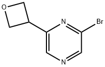 2-bromo-6-(oxetan-3-yl)pyrazine Structure