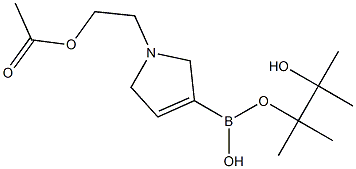 N-(2-Acetoxyethyl)-2,5-dihydro-1H-pyrrole-3-boronic acid pinacol ester 구조식 이미지