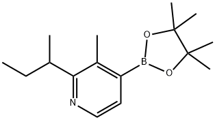 3-Methyl-2-(sec-butyl)pyridine-4-boronic acid pinacol ester Structure