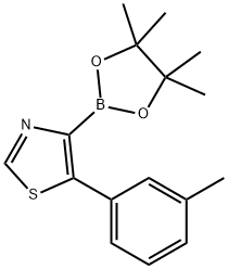 5-(3-Tolyl)thiazole-4-boronic acid pinacol ester Structure