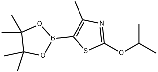 4-Methyl-2-(iso-propoxy)thiazole-5-boronic acid pinacol ester 구조식 이미지