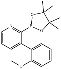 3-(2-Methoxyphenyl)pyridine-2-boronic acid pinacol ester Structure