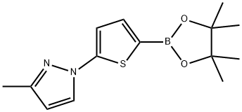 5-(3-Methyl-1H-Pyrazol-1-yl)thiophene-2-boronic acid pinacol ester 구조식 이미지