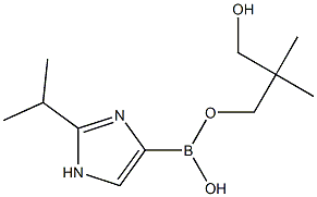 2-(iso-Propyl)imidazole-4-boronic acid neopentylglycol ester Structure
