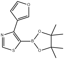 4-(3-Furyl)thiazole-5-boronic acid pinacol ester Structure