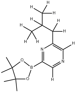 [6-(iso-Butyl)pyrazine-d11]-2-boronic acid pinacol ester 구조식 이미지