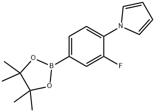 3-Fluoro-4-(1H-pyrrol-1-yl)phenylboronic acid pinacol ester Structure