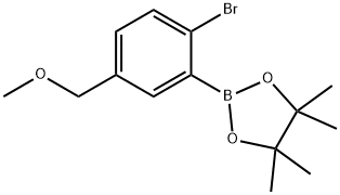 2-(2-bromo-5-(methoxymethyl)phenyl)-4,4,5,5-tetramethyl-1,3,2-dioxaborolane 구조식 이미지