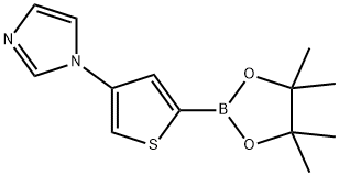 4-(Imidazol-1-yl)thiophene-2-boronic acid pinacol ester 구조식 이미지