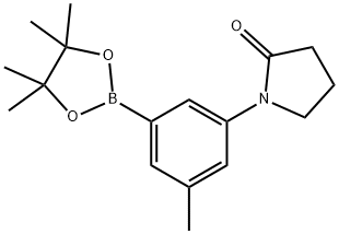 1-[3-(TETRAMETHYL-1,3,2-DIOXABOROLAN-2-YL)-5-METHYLPHENYL]PYRROLIDIN-2-ONE Structure