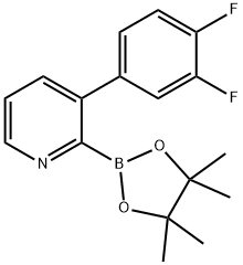 3-(3,4-Difluorophenyl)pyridine-2-boronic acid pinacol ester Structure