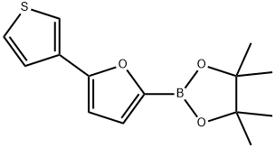 5-(3-Thienyl)furan-2-boronic acid pinacol ester 구조식 이미지