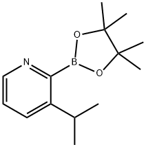 3-(iso-Propyl)pyridine-2-boronic acid pinacol ester 구조식 이미지