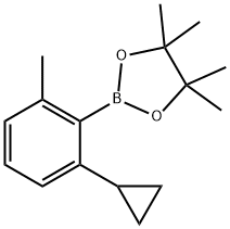 2-(2-cyclopropyl-6-methylphenyl)-4,4,5,5-tetramethyl-1,3,2-dioxaborolane Structure