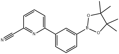 3-(6-Cyanopyridin-2-yl)phenylboronic acid pinacol ester 구조식 이미지