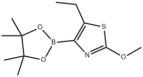 5-Ethyl-2-methoxythiazole-4-boronic acid pinacol ester 구조식 이미지